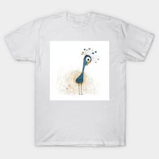 Elegance Unfurled: Peacock T-Shirt